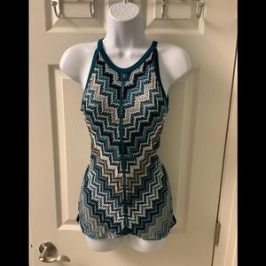 White house black market cutaway top